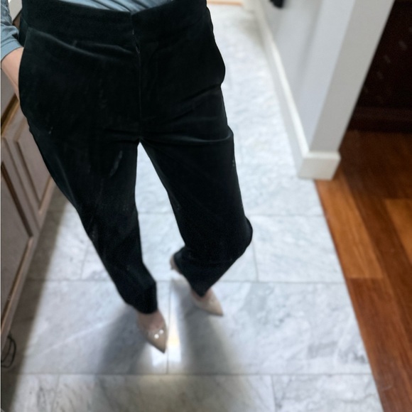 Jcrew COLLECTION NWT kate velvet Black pants size 00 CUTE - Picture 8 of 8